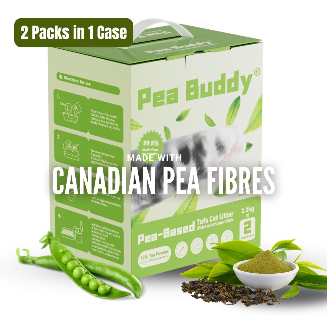 Pea Buddy® Pea-Based Tofu Cat Litter (10% Tea Powder)