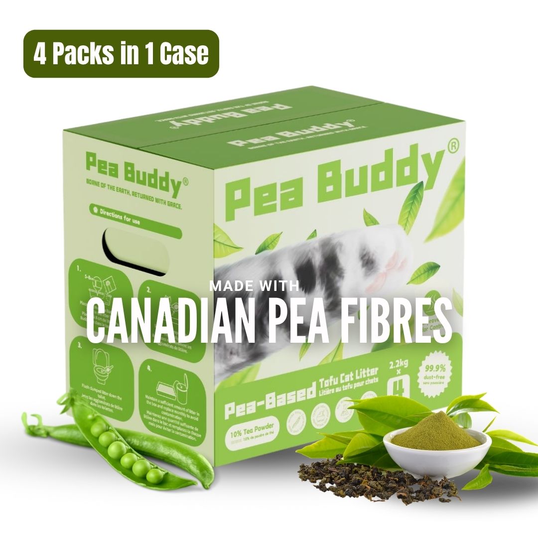 Pea Buddy® Pea-Based Tofu Cat Litter (10% Tea Powder)